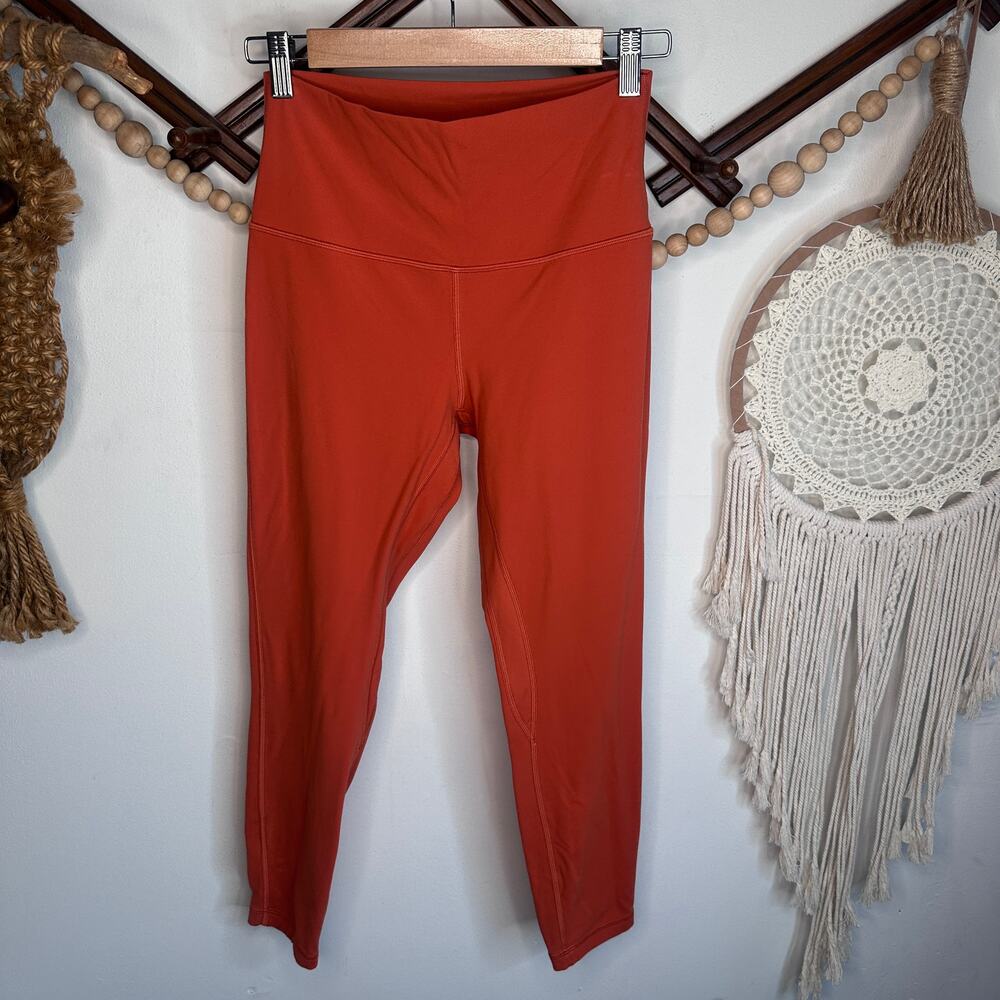 Lululemon Align Hi Rise Autumn Rust Cropped Leggings